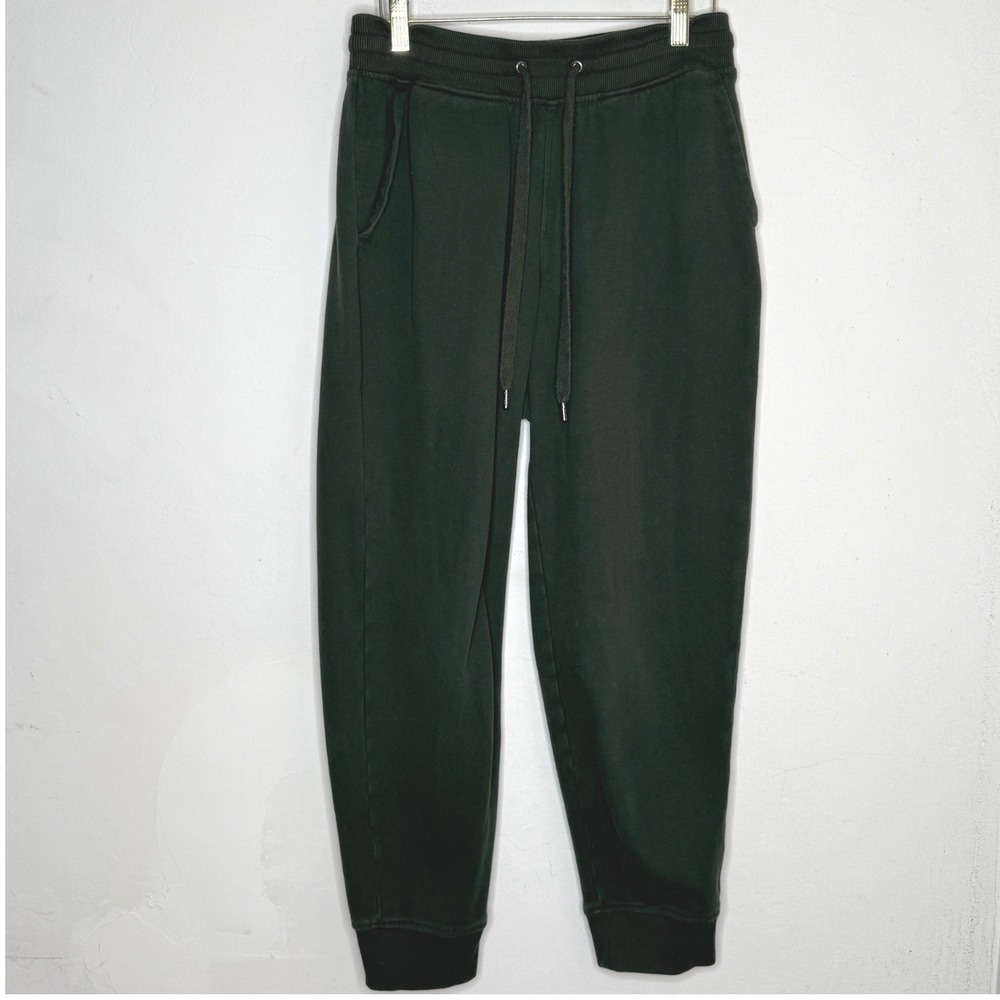 Orvis Joggers Mens Small Green Fleece Lined Sweatpants Gorpcore Outdoor Casual